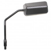 RETROVISEUR SCOOT REPLAY F1 DIAM10 REVERSIBLE CARBONE TRESSE MAT (x1) -TIGE LONGUE NOIR- ** 3700948038604