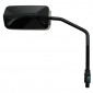 RETROVISEUR SCOOT REPLAY F1 DIAM10 REVERSIBLE NOIR (x1) -TIGE LONGUE- ** 3700948038611