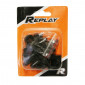 VIS DE CARROSSERIE/CARENAGE/CAPOTAGE REPLAY ACIER POUR MBK 50 BOOSTER/YAMAHA 50 BWS NOIR (KIT) 3700948204627
