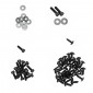 VIS DE CARROSSERIE/CARENAGE/CAPOTAGE REPLAY ACIER POUR MBK 50 NITRO 1997>2012/YAMAHA 50 AEROX 1997>2012 NOIR (KIT) 3700948204641
