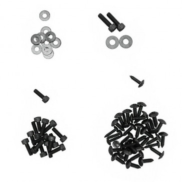 VIS DE CARROSSERIE/CARENAGE/CAPOTAGE REPLAY ACIER POUR MBK 50 NITRO 1997>2012/YAMAHA 50 AEROX 1997>2012 NOIR (KIT) 3700948204641