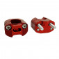 HANDLEBAR RISER-REPLAY-ALUMINIUM-UNIVERSAL 28,6mm/22,2 mm - Centers 38 mm RED (STAINLESS SCREWS M7) (PAIR)(H40 x W55 x l35 mm) 3700948108864