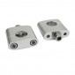 HANDLEBAR RISER-REPLAY-ALUMINIUM-UNIVERSAL Ø 22,2mm- Centers 35 mm SILVER (STAINLESS SCREWS M7) (PAIR)(H45 x W53 x l20 mm) 3700948108871