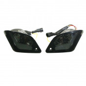 CLIGNOTANT SCOOT ADAPTABLE PIAGGIO 125 GTS AR FUME A LEDS ORANGE (PAIRE) (HOMOLOGUE CE) -REPLAY- 3700948110430