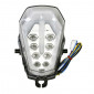TAIL LIGHT FOR MOTORBIKE SUZUKI 1000 GSX-R 2017> TRANSPARENT WITH LEDS - with INTEGRATED FLASHERS -APPROVED -AVOC- 3700948110461