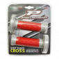 REVETEMENT POIGNEE PROGRIP MOTO OFF ROAD 783 DOUBLE DENSITE BASE GRIS/ROUGE CLOSED END 115mm (CROSS/MX) (PAIRE)