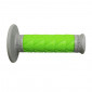 REVETEMENT POIGNEE PROGRIP MOTO OFF ROAD 783 DOUBLE DENSITE BASE GRIS/VERT CLOSED END 115mm (CROSS/MX) (PAIRE) 0801766092670