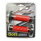 REVETEMENT POIGNEE PROGRIP MOTO OFF ROAD 783 DOUBLE DENSITE BASE NOIR/ROUGE CLOSED END 115mm (CROSS/MX) (PAIRE) 0801766092700