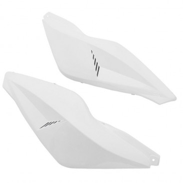 COQUE AR SCOOT REPLAY DESIGN POUR MBK 50 NITRO 1997>2012/YAMAHA 50 AEROX 1997>2012 BLANC (PAIRE) 3700948033241