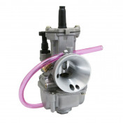 CARBURATEUR POLINI TYPE PWK 24 mm (BOISSEAU PLAT/STARTER A TIRETTE) (201.0166) 8054705051555