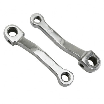 PEDAL CRANK FOR MOPED - LEFT OR RIGHT ( CENTERS 130 mm) CHROMED STEEL(PAIR) 3701213418121