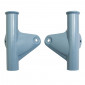 SUPPORT DE PHARE/PROJECTEUR CYCLO ADAPTABLE MBK/MOTOBECANE 88, 881 A PEINDRE BASE BLEU -SELECTION P2R- 3701213418251