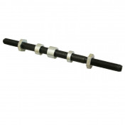 WHEEL AXLE FOR MOPED (Ø 10x100) Lg 182mm - FOR MBK 88,85 REAR (COMPLETE SET) -SELECTION P2R- 3701213418244