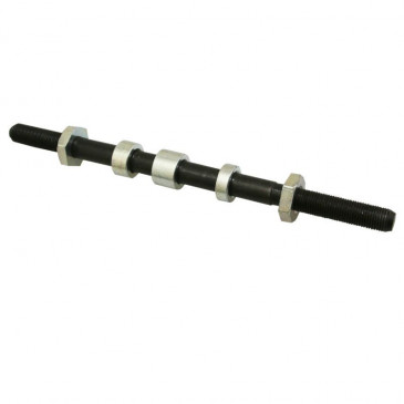 WHEEL AXLE FOR MOPED (Ø 10x100) Lg 182mm - FOR MBK 88,85 REAR (COMPLETE SET) -SELECTION P2R- 3701213418244