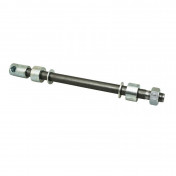WHEEL AXLE FOR MOPED Ø 12x100 Lg 213mm - REAR - COMPLETE FOR LELEU -SELECTION P2R- 3701213418220