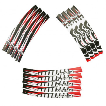 AUTOCOLLANT/STICKER/KIT DECO 50 A BOITE VOCA JANTE (ROUE AVANT + ROUE ARRIERE) (KIT 2 FEUILLES) 3700948184806