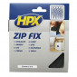 ADHESIVE TAPE HPX - SELF ADHESIVE ZIP FIX "STRAP" BLACK 20mm x 5M