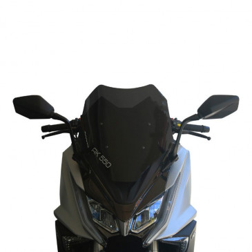 PARE-BRISE/SAUTE VENT MAXISCOOTER POUR KYMCO 550 AK ABS 2017> FUME (H 480mm - L 390mm) -FACO- 3700948126677