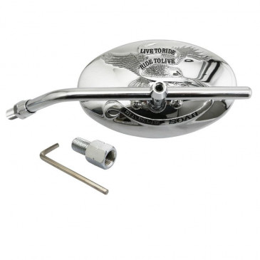 RETROVISEUR MOTO VICMA CUSTOM REVERSIBLE M10/125 METAL CHROME ** 8430525041004