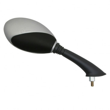 RETROVISEUR ADAPTABLE PIAGGIO 50-125 VESPA ET2, ET4 M8/125 DROIT NOIR-GRIS -HOMOLOGUE- -VICMA- 8430525019539