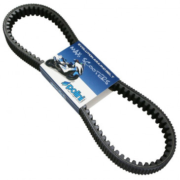 BELT FOR MAXISCOOTER POLINI ARAMID FOR PIAGGIO 400 MP3 (1038 x 27,5 x 14 mm x 28°) (248.080) 8054705081682