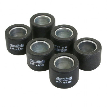 GALET/ROULEAU MAXISCOOTER POLINI 23x18 17,0g HI SPEED POUR HONDA 300 SH/KYMCO 250 GRAND DINK (JEU DE 6) (242.300) 8054705077975