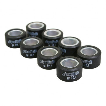 GALET/ROULEAU MAXISCOOTER POLINI 20x12 10,1g HI SPEED POUR HONDA 125 PCX, SH, PANTHEON, S-WING/ KYMCO 125 DINK, GRAND-DINK (PAR 8) (242.194) 8054705077173