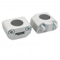 HANDLEBAR RISER-STARBAR-ALUMINIUM-UNIVERSAL Ø 28,6mm SILVER (PAIR) 3700948149812