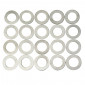 RONDELLE DE CALAGE (16X27) AXE DE PEDALIER CYCLO ADAPTABLE MBK 51, 50, 41, 40 (ASSORTIMENT 20 PIECES) -SELECTION P2R- 3701213410644