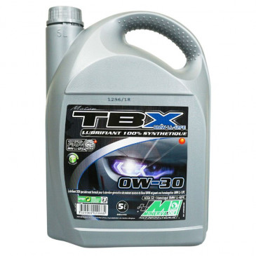 OIL FOR 4 STROKE ENGINE MINERVA AUTO SYNTHESE TBX 0W30 (100% SYNTHETIC FOR DIESEL/PETROL ENGINES) (RECOMENDED FOR PIAGGIO 125 MEDLEY) (5L)