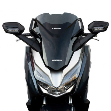 PARE-BRISE/SAUTE VENT MAXISCOOTER POUR HONDA 125 FORZA 2016>2020, 300 FORZA 2018>2020 FUME (H 400 mm - L 395 mm) -MALOSSI- 3700948139271