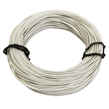 ELECTRIC WIRE 7/10 (0,50mm) WHITE (50M) MULTIPLE NETTING -SELECTION P2R-