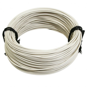 FIL ELECTRIQUE 1,00mm2 12/10 MULTIBRIN BLANC (50M) -SELECTION P2R-