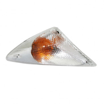 CLIGNOTANT SCOOT ADAPTABLE PEUGEOT 50 SPEEDFIGHT 1 TRANSPARENT AV GAUCHE (HOMOLOGUE CE) -SELECTION P2R- 8430525068445