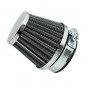 AIR FILTER REPLAY KN - STEEL GRID- CHROME STRAIGHT FIXING Ø 28/35 L55 mm 3700948114568