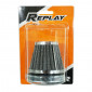 FILTRE A AIR REPLAY KN GRILLE ACIER CHROME FIXATION DROITE DIAM 60 mm