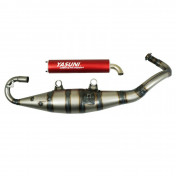 POT SCOOT YASUNI R VERNI POUR PIAGGIO 50 ZIP 2T, TYPHOON, NRG/GILERA 50 STALKER, RUNNER, DNA (SILENCIEUX ROUGE) -TUB420R- 8404014008847