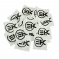 AUTOCOLLANT/STICKER EK NOIR 75 x 75 mm (VENDU A L'UNITE) -ARTEK- 3700948114940