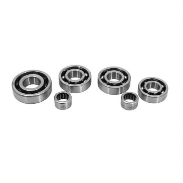 BEARING FOR GEARBOX + NEEDLE ROLLER AND CAGE ASSEMBLIES FOR 50cc MOTORBIKE ARTEK RACING POLYAMID FOR MINARELLI 50 AM6 (TPI BEARINGS)