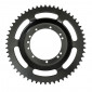 REAR CHAIN SPROCKET FOR MOPED PEUGEOT 103 (SPOKED WHEEL) 56 TEETH- BLACK (BORE Ø 94mm) 11 DRILL HOLES -SELECTION P2R- 3700948139912