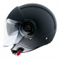 HELMET-OPEN FACE MT VIALE SV DOUBLE VISORS - MATT BLACK SOLID S