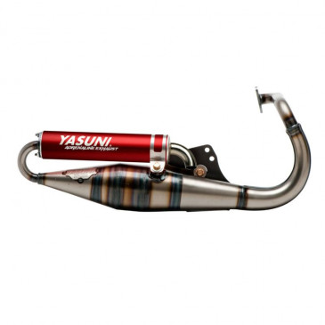 EXHAUST FOR SCOOT YASUNI Z VARNISHED FOR PEUGEOT 50 TKR, TREKKER, SPEEDFIGHT 1 ET 2, VIVACITY, BUXY (RED SILENCER) -TUB1001R- 8404016007572