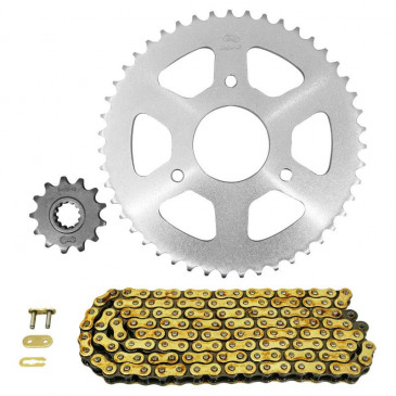 KIT CHAINE ADAPTABLE RIEJU 50 RS2 MATRIX 2002>2003 420 13x47 (DIAM COURONNE 55/90.5/8.5) (DEMULTIPLICATION ORIGINE) -AFAM- 5400598050589