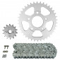 KIT CHAINE ADAPTABLE HONDA 125 CRM R 1995>1999, CRM V 1997>1999, CRM W 1997>1999, CRM X 1997>1999 520 14x38 (DIAM COURONNE 58/90/10.5) (DEMULTIPLICATION ORIGINE) -AFAM- 5400598029400