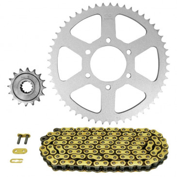 CHAIN AND SPROCKET KIT FOR SUZUKI 125 DR S 1985>1994 428 16x53 (REAR SPROCKET Ø 64/84/8.5) (OEM SPECIFICATIONS) -AFAM-