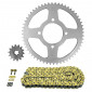 KIT CHAINE ADAPTABLE SUZUKI 125 VL INTRUDER 1999>2008 428 14x56 (DIAM COURONNE 76/100/10.5) (DEMULTIPLICATION ORIGINE) -AFAM- 5400598036835