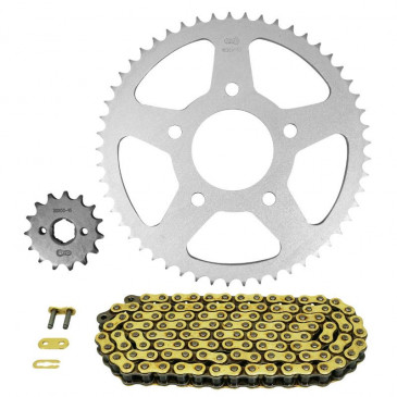 KIT CHAINE ADAPTABLE HONDA 125 XL R 1982>1997 428 15x53 (DIAM COURONNE 64/96/10.5) (DEMULTIPLICATION ORIGINE) -AFAM- 5400598029301