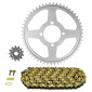 KIT CHAINE ADAPTABLE YAMAHA 125 TTR LW 2002>2016, 125 TTR LWE 2003>2020 428 13x54 (DIAM COURONNE 62/80/10.5) (DEMULTIPLICATION ORIGINE) -AFAM- 5400598033759