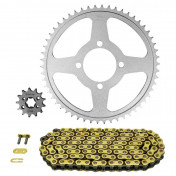KIT CHAINE ADAPTABLE YAMAHA 125 TTR LW 2002>2016, 125 TTR LWE 2003>2020 428 13x54 (DIAM COURONNE 62/80/10.5) (DEMULTIPLICATION ORIGINE) -AFAM- 5400598033759