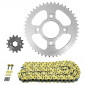 CHAIN AND SPROCKET KIT FOR DAELIM 125 ROADSPORT 2008>2016 428 14x45 (REAR SPROCKET Ø 58/90/10.5) (OEM SPECIFICATIONS) -AFAM- 5400598055812